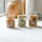 Clear Food Storage Container Jar, 16-Oz Borosilicate Glass Canisters, Set of 3 Airtight Glass Jars with Bamboo Lids Coffee, tea, flour, sugar, nuts, candy, bath salts, and other items can be stored in this container.